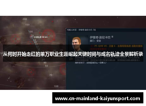 从何时开始走红的莱万职业生涯崛起关键时间与成名轨迹全景解析录 从何时开始走红的莱万职业生涯崛起关键时间与成名轨迹全景解析录